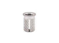 E-Z LOK 260-4-CR Threaded Insert for Plastic - Flanged - Stainless - 1/4-20 Pack of 5