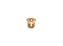 E-Z LOK 260-M3-BR Threaded Insert for Plastic - Flanged - Brass - M3-0.5 Pack of 50