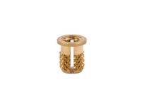 E-Z LOK 260-M5-BR Threaded Insert for Plastic - Flanged - Brass - M5-0.8 Pack of 25