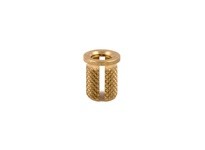 E-Z LOK 260-M6-BR Threaded Insert for Plastic - Flanged - Brass | Pack of 25