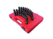 Sunex Tools 2637 20pc 1/2" Dr. SAE & Metric Impact Hex Driver Set