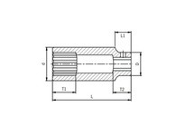 Sunex Tools 267013 1/2" Dr. 1-1/8" 12-Point Deep Impact Socket