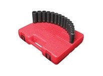 Sunex Tools 2672 1/2" Dr. 12-Point Deep Metric Impact Socket Set