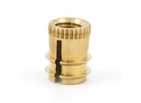 E-Z LOK 270-332-BR Threaded Insert for Soft Wood or Plastic - Pack of 25