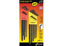 Bondhus 27098 Set 22 Stubby Double Ball End L-Wrenches IN/MM XL 2PK - 67037 (.050-3/8") + 67099 (1.5-10mm)