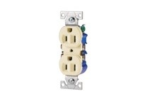Cooper Eaton 270V Receptacle Duplex 15A 125V 2P3W Str Ivory