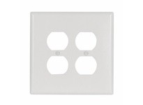 Cooper Eaton 2750W-BOX Wallplate 2G Duplex Receptacle | YarinInd