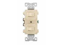 Cooper Eaton 276V-BOX Switch Duplex Comb 3Way/3Way 15A 120V Ivory | Quality Switches