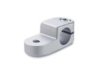 277-B18-2-BL JW Wincoaluminum Matte 2.52 Inch Long Swivel Clamp Connector | Stainless Steel Cap
