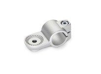 278-B25-MZ-2-BL JW Wincoaluminum matte 3.74 inch long swivel clamp connector with stainless steel cap screws and hex nuts