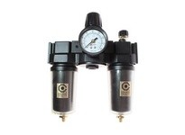 Coilhose 27FRL6-DGSX 3/4" F/R/L W/Auto Drain Gauge MTLBL W/S GLS X-Fine Element