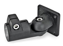 282-B50-T-2-SW JW Wincoaluminum powder coated 6.57 inch long B50 diameter swivel clamp connector joint with stainless steel cap 