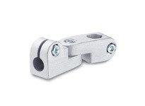 283-B16-B16-2-BL JW Wincoaluminum matte 3.94 inch long B16 diameter swivel clamp connector joint with stainless steel cap screws