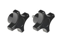 Davies Molding 2830-E Four Arm Thermoset Phenolic Projecting Stud Black ( Diameter=2 Height=1.00 Hub Diameter=0.875 Thread=3/8-1