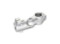 284-B50-B50-T-2-BL JW Wincoaluminum matte 9.06 inch long B50 diameter swivel clamp connector joint with stainless steel cap scre