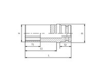 Sunex Tools 284910 1/2" Dr. 1" Extra Thin Wall Wheel Protector Impact | Durable Tools