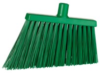 Vikan 29142 Broom Angle Cut Stiff 11" PP/PET Green