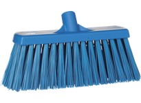 Vikan 29153 Broom Push Stiff 12.75" PP/PET Blue | YarinInd