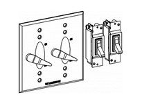 Orbit 2C-2SW-BR 2-G W/P COVER 2 LEVER SWITCHS + 15A SW