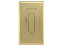 Hubbell Wiring 2GAFBCVRBRSC 2G AFB CVR INSERT BRASS POWDER