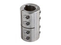 Climax Metal 2ISCC100-050SKW 1x1/2" ID 2PC KW Clamp Coupling SS | YarinInd