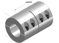 Climax Metal 2MISCC-09-09 9mm x 9mm ID 2PC Metric Clamp Coupling | High-Quality Industrial Supplies