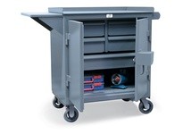 StrongHold 3-TC-240-4/5-1DB-VS Mobile Maintenance Tool Cart with Lock Guard 36x24x36