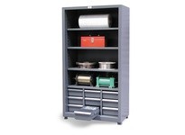 StrongHold 3.46-CSU-204-9DBWL Shelving Unit with 9 Drawers | YarinInd