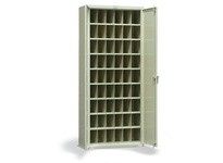 StrongHold 3.57.11-188-54OP Slim-Line Metal Bin Storage | Durable 8-Shelf Solution