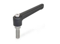 JWWINCO 300.1-KT-45-M6-12-SW Nylon Plastic Adjustable Lever | YarinInd