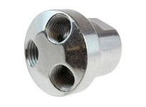 Coilhose 3002-DL 3 Port Aluminum Manifold 1/4" In x 1/4" Out Display