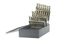 DRILLCO 300C29 29PC COBALT STUBBY DRILL SET 1/16 - 1/2 BY 64THS