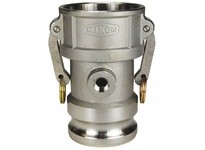 Dixon 300DAT38SS Cam & Groove Type DA Coupler x Adapter with Port