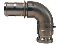 Dixon 300E-90SS Cam & Groove 90° Type E Adapter x Hose Shank Elbow