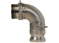 Dixon 300F-90SS Cam & Groove 90° Type F Adapter x Male NPT Elbow | YarinInd