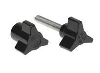 Davies Molding 3025AG Three Arm Thermoset Phenolic Female Insert Black ( Diameter=1.13 Height=0.75 Hub Diameter=0.5 Thread=1/4-2