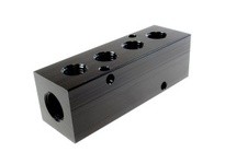 Coilhose 3043 4 Port Aluminum Manifold 3/8" In x 1/4" Out