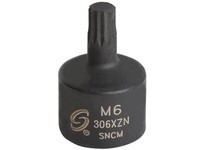 Sunex Tools 306XZN 3/8" Dr. M6 Stubby Triple Square Impact Socket | YarinInd
