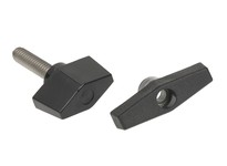 Davies Molding 3088-B Bar/T Thermplastic Female Insert Black ( Diameter=2.5 Height=1.125 Hub Diameter=0.75 Thread=3/8-16 Thread 