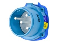 Meltric 31-18236-K16 DR30 INLET POLY BLUE SIZE 2 TYPE 3R 2P+N+G 30 A 120/208 VAC 60 Hz NO AUX