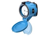 Meltric 31-64182-K14 DR100 RECEPTACLE POLY BLUE SIZE 4 TYPE 4X IP 69 2P+G 100 A 600 VAC 60 Hz NO AUX