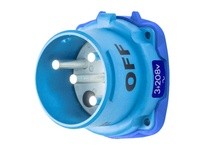 Meltric 31-68233-K16 DR100 INLET POLY BLUE SIZE 4 | YarinInd