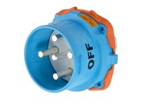 Meltric 31-98177-K07 DR150 INLET POLY BLUE SIZE 5 TYPE 4X 3P+N+G 150 A 125/250 VAC 60 Hz