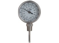 Dixon 31025064 Model 31 Bi-Metal Bottom Connected 90° Angle 3" Face Thermometer