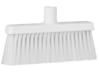 Vikan 31045 Broom Lobby Soft/Stiff 10.25" PP/PET White | YarinInd