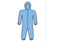 3106/5XL PosiWear FR Coverall Blue Hood Elastic Wrist and Ankles