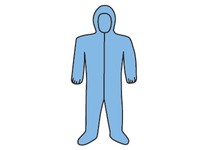 3109/5XL PosiWear FR Coverall Blue Hood Boots Elastic Wrist and Ankles