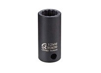 Sunex Tools 312MZRD 3/8" Dr. 12mm 12pt Semi-Deep Impact Socket | Durable Tools