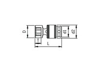 Sunex Tools 312UZ 3/8" Dr 3/8" 12 Pt Universal Impact Socket | YarinInd