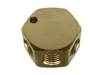 Coilhose 3132-DL 3 Port Flat Hex Manifold 3/8" In x 1/4" Out | Durable Industrial Supplies